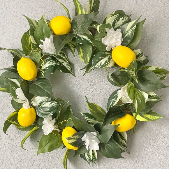 Hand Crafted Other - SOLD - Delightful Lemon Wreath